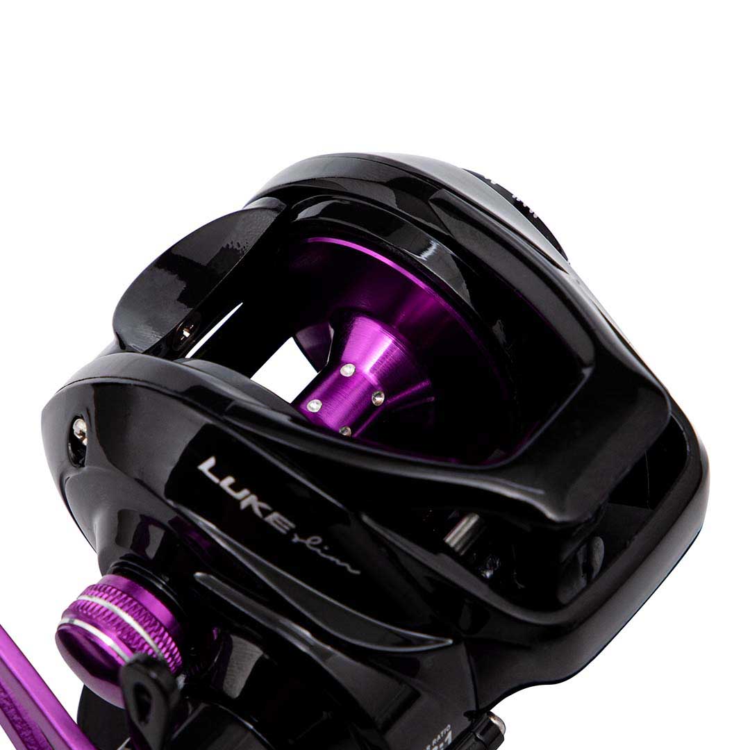 Carretilha De Pesca Maruri Luke Slim Purple Rolamentos Drag Kg