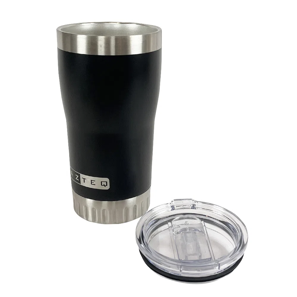 COPO TERMICO COM TAMPA AZETEQ CLIO 520ML INOX PRETO