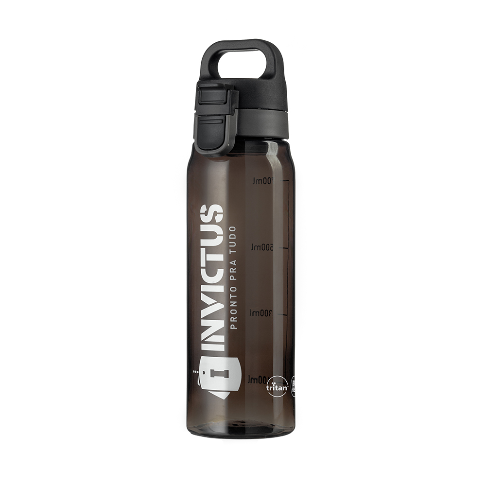 GARRAFA PLÁSTICA INVICTUS ATOMIC PRETO - 830ML Tática Militar Outdoor Urbana