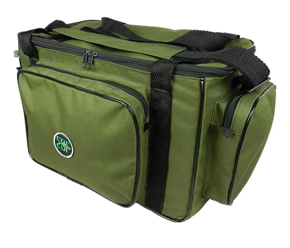 BOLSA DE PESCA CAMPING APETRECHO EBF COMBAT COR VERDE GRANDE - RESISTENTE