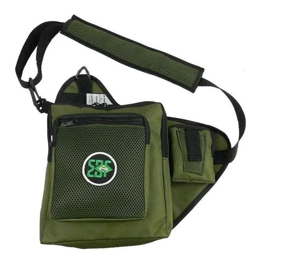 BOLSA TIPO POCHETE PESCA EBF PRATIKA C/ 4 BOLSOS E PORTA ALICATE - VERDE