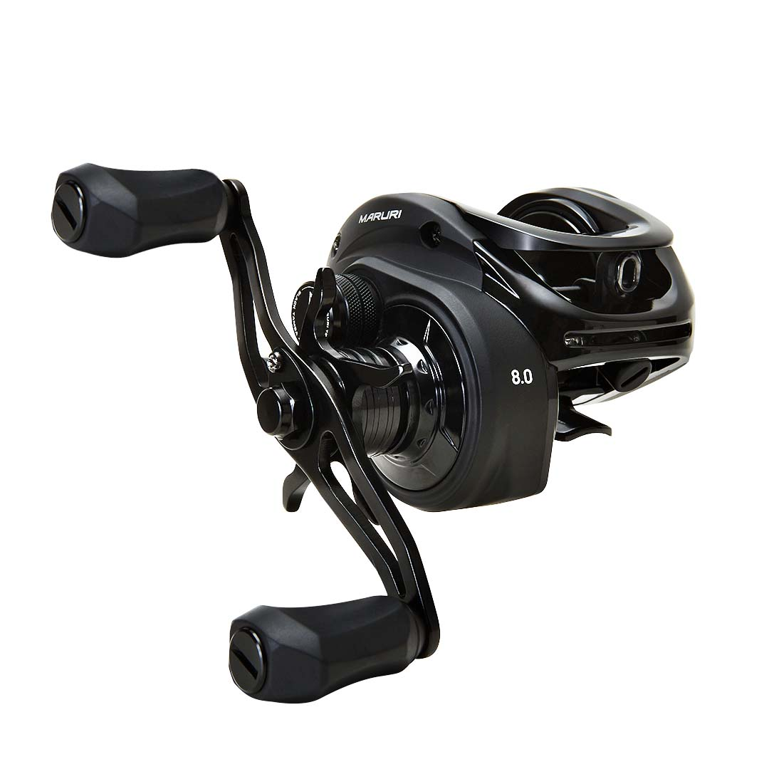 CARRETILHA DE PESCA MARURI BLACK TAMBA BG - 11 ROLAMENTOS - DRAG: 12KG - REC.: 8.0:1