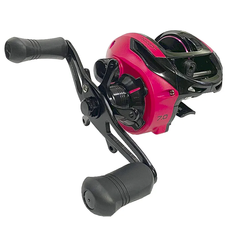 CARRETILHA DE PESCA SAINT ACCEPT 11.000 - 11 ROLAMENTOS - DRAG: 5KG - ROSA