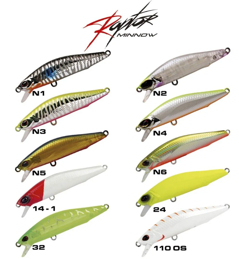 ISCA ARTIFICIAL MARINE SPORTS MEIA AGUA RAPTOR MINNOW 120 - 12CM - 24,5GR