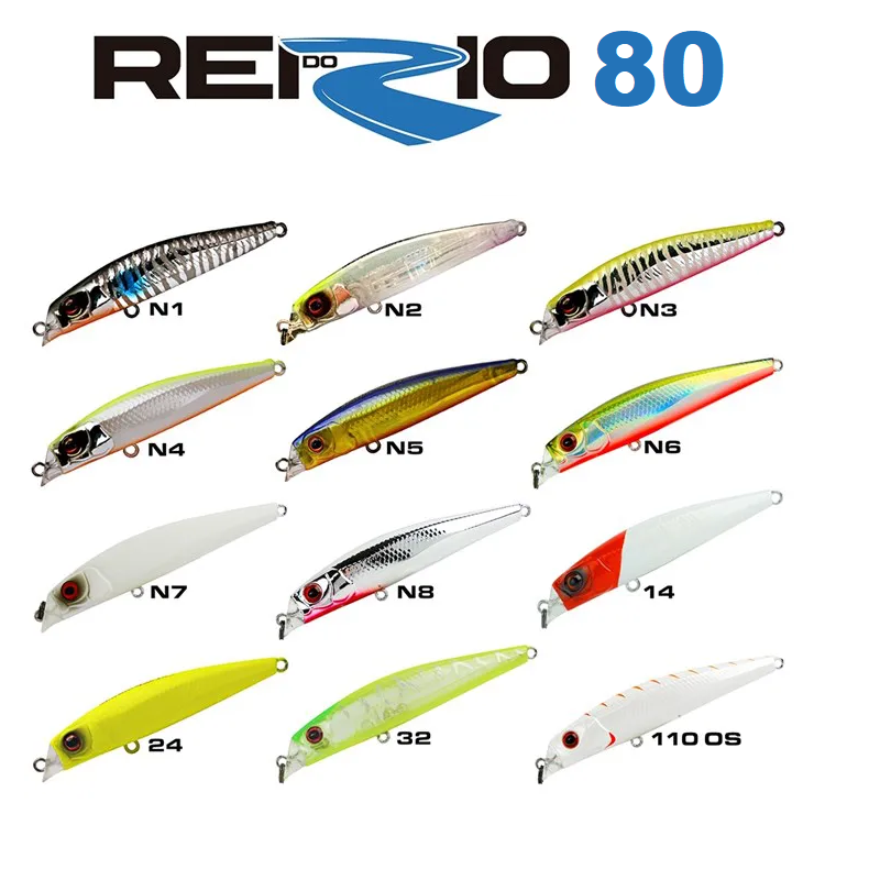 ISCA ARTIFICIAL MEIA AGUA MARINE SPORTS REI DO RIO 80 - TAMANHO: 8CM - PESO: 8.5G - VARIAS CORES