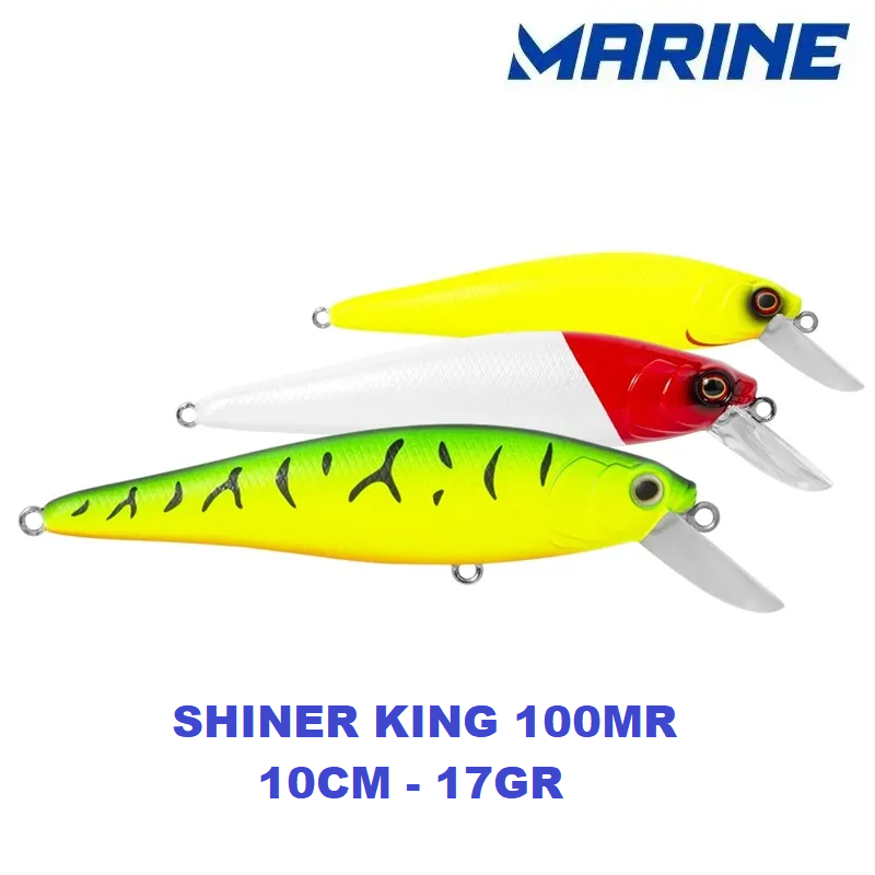 ISCA ARTIFICIAL MEIA AGUA MARINE SPORTS SHINER KING 100 MR - 10CM - 17G - VARIAS CORES