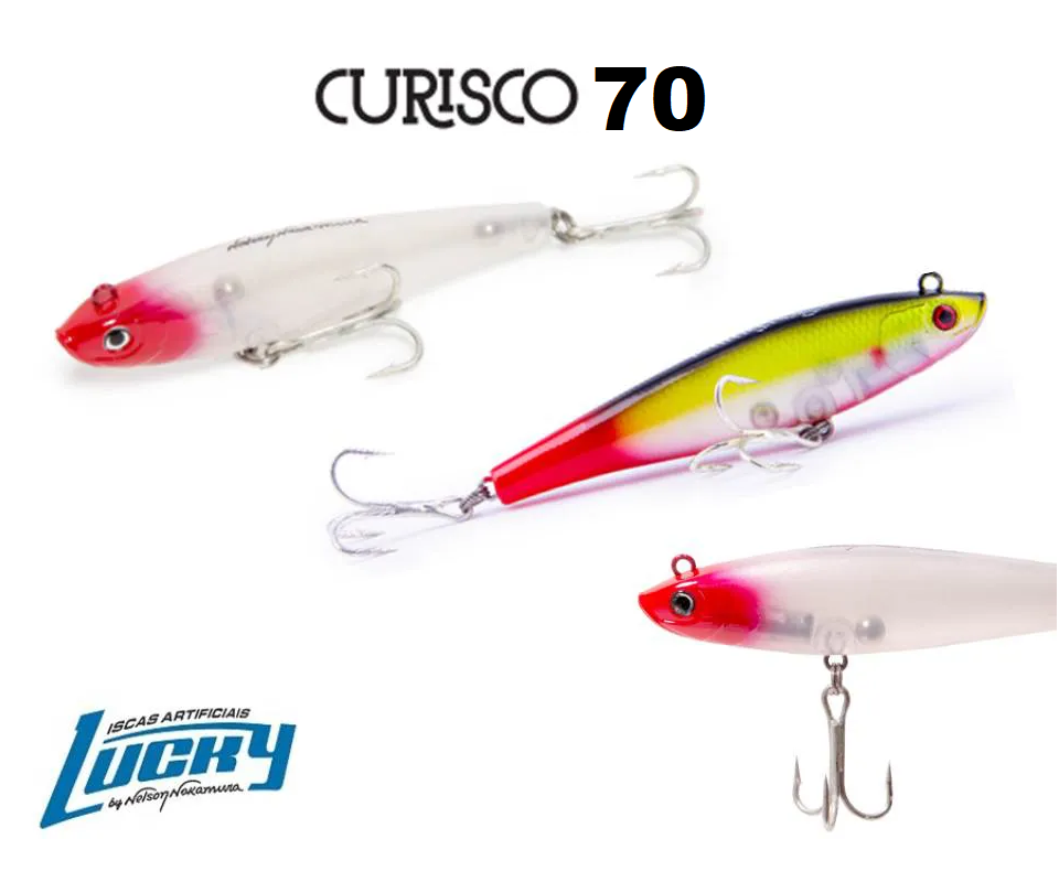 Isca Artificial Nelson Nakamura Curisco 70 - 7cm - 8,5gr - Varias Cores