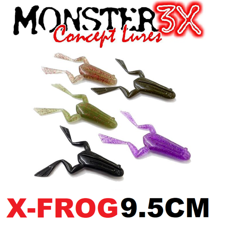 ISCA ARTIFICIAL SOFT MONSTER 3X SAPINHO X-FROG - 9,5CM - 2UNIDADES