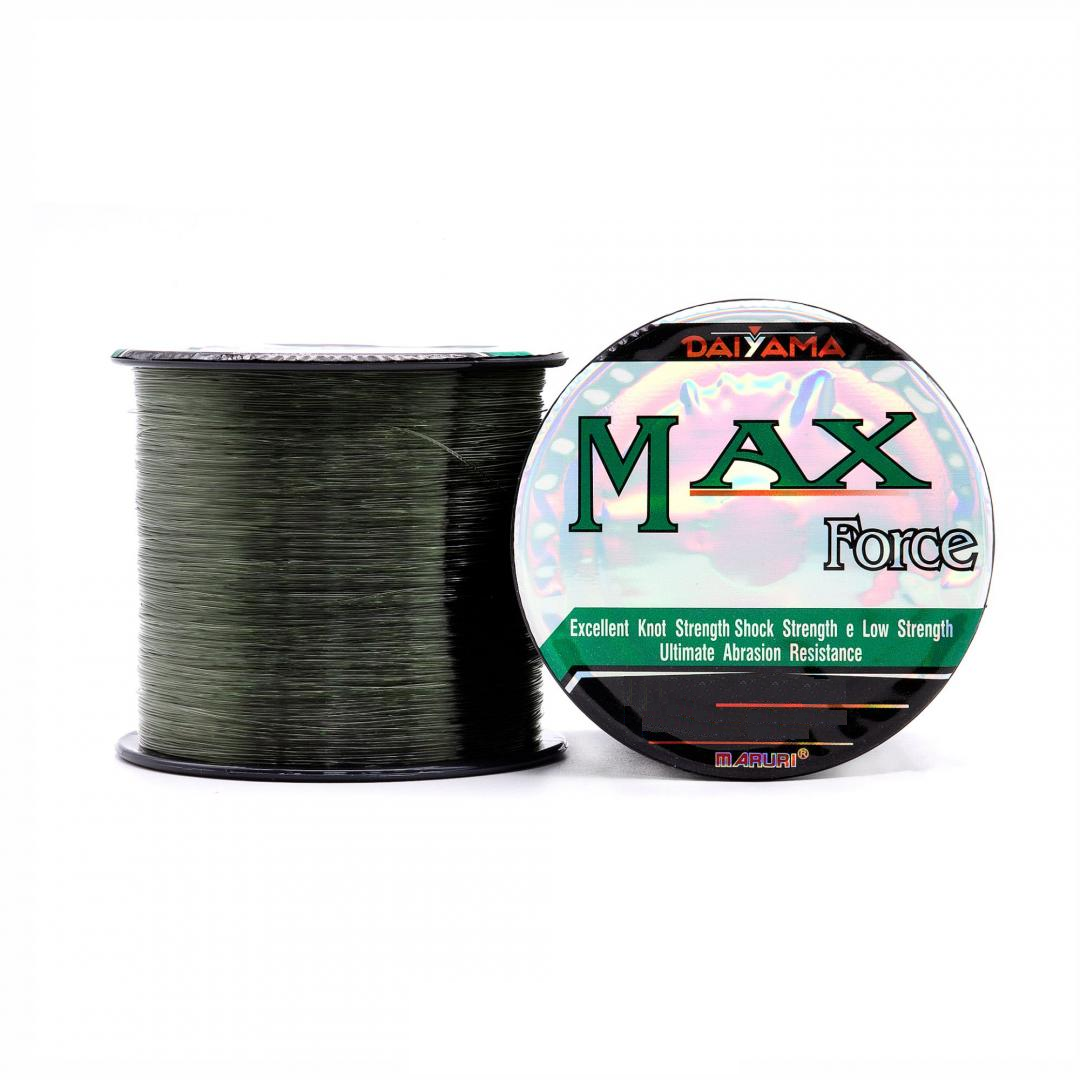 LINHA DE PESCA MONOFILAMENTO MARURI MAX FORCE VERDE 0.31MM - 21LB(9,5KG) - 500M