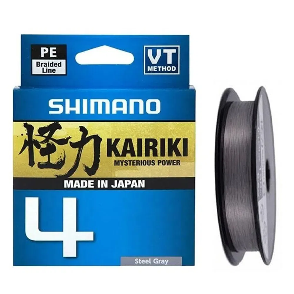 LINHA DE PESCA MULTIFILAMENTO SHIMANO KAIRIKI 4 LDM64TE 20LB (0.200MM) X 300M CINZA