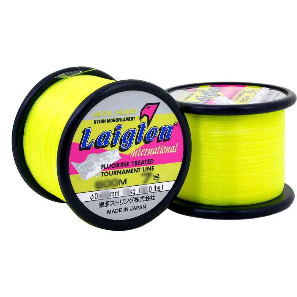 LINHA MONOFILAMENTO LAIGLON AMARELA 4.0 0.330mm 600m - 16LB