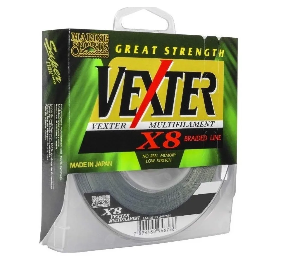 LINHA MULTIFILAMENTO MARINE SPORTS VEXTER X8 15LBS 0,15MM 300M