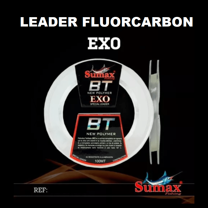 LINHA SUMAX ESPECIAL LEADER FLUORCARBONO EXO BT - 100M 0.20MM - 12LB