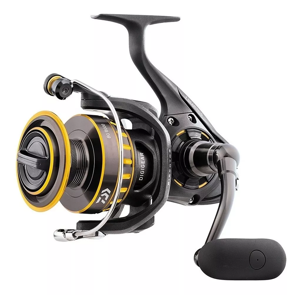 Molinete De Pesca Daiwa New Bg 8000 - 7 Rolamentos - Drag: 15Kg - Rec.: 5.3:1