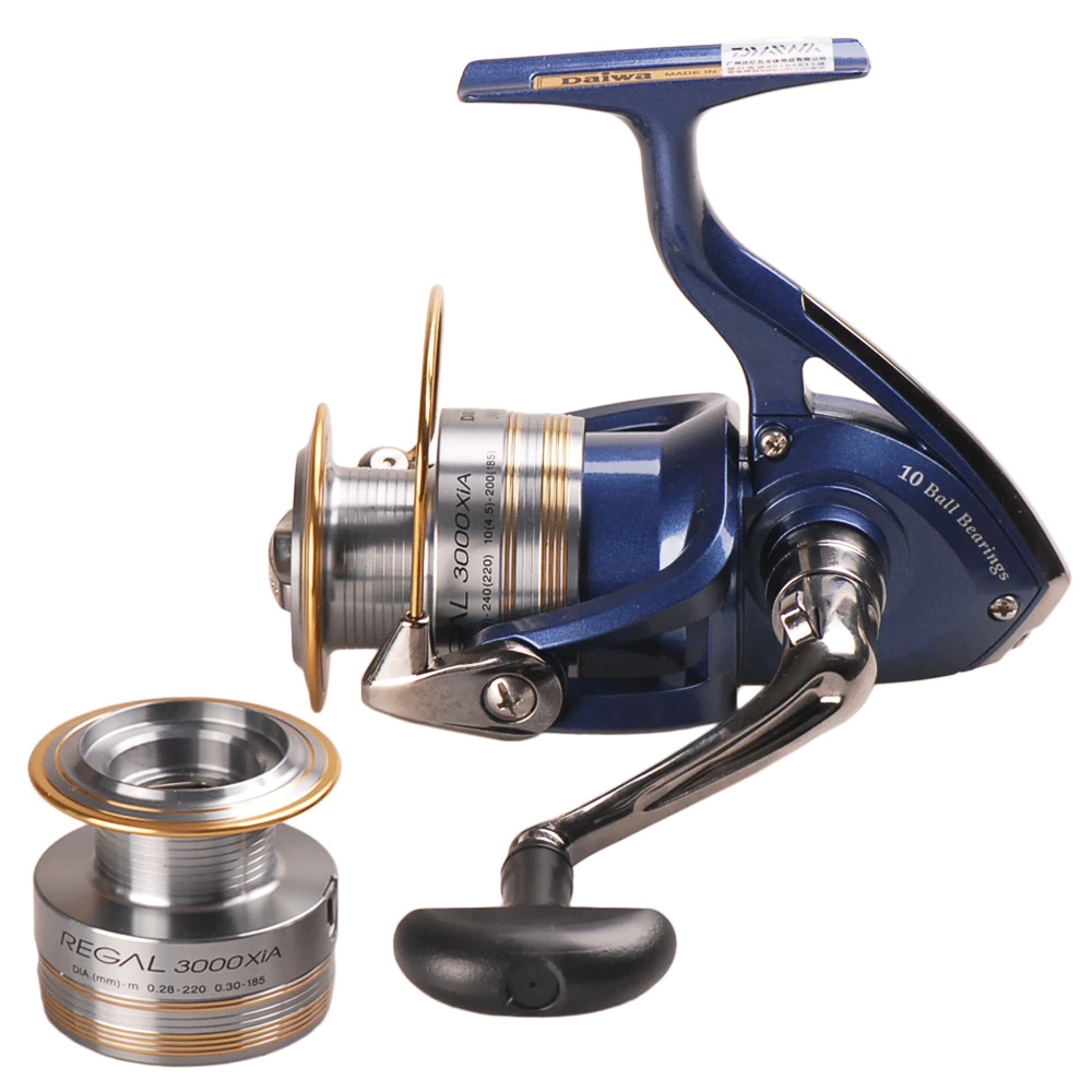 Molinete De Pesca Daiwa Regal 3000 Xia - 10 + 1 Rolamentos - Recolhimento 5.3:1 Carretel Extra