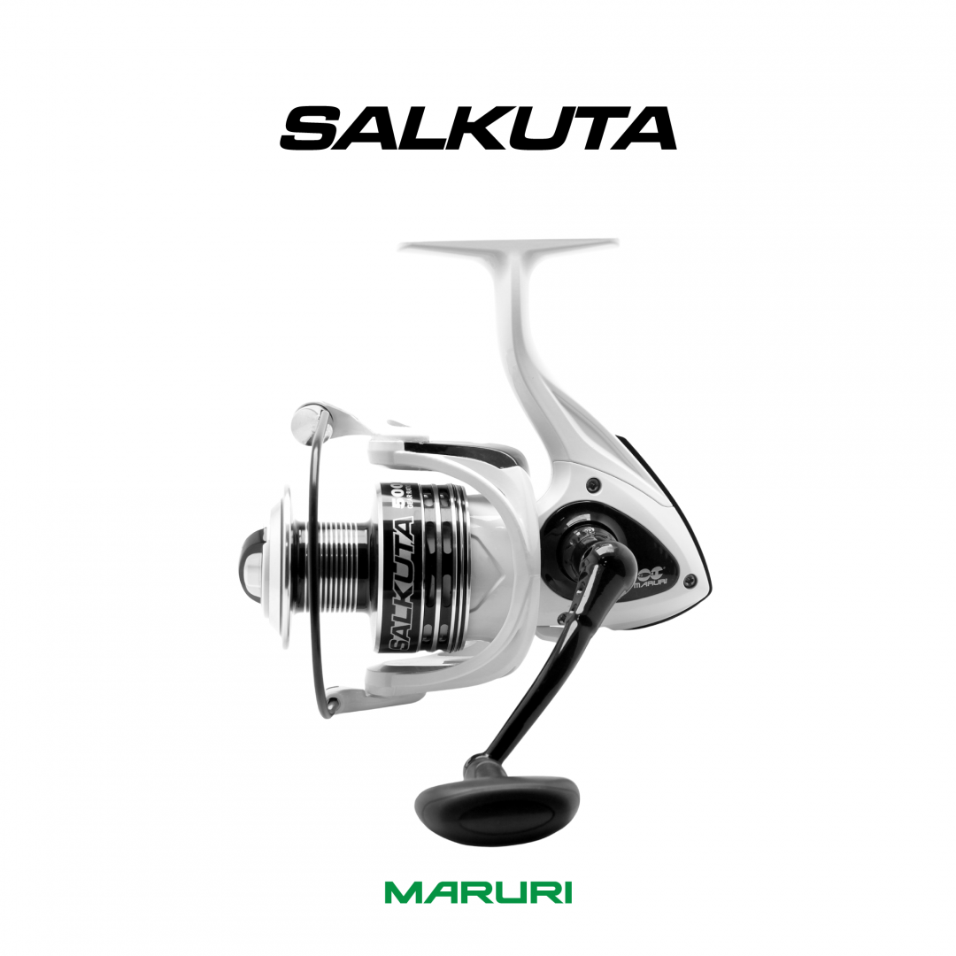 Molinete de Pesca Maruri Salkuta 4000 - 6 Rolamentos - Drag: 5Kg - Carretel/Manivela Alumino