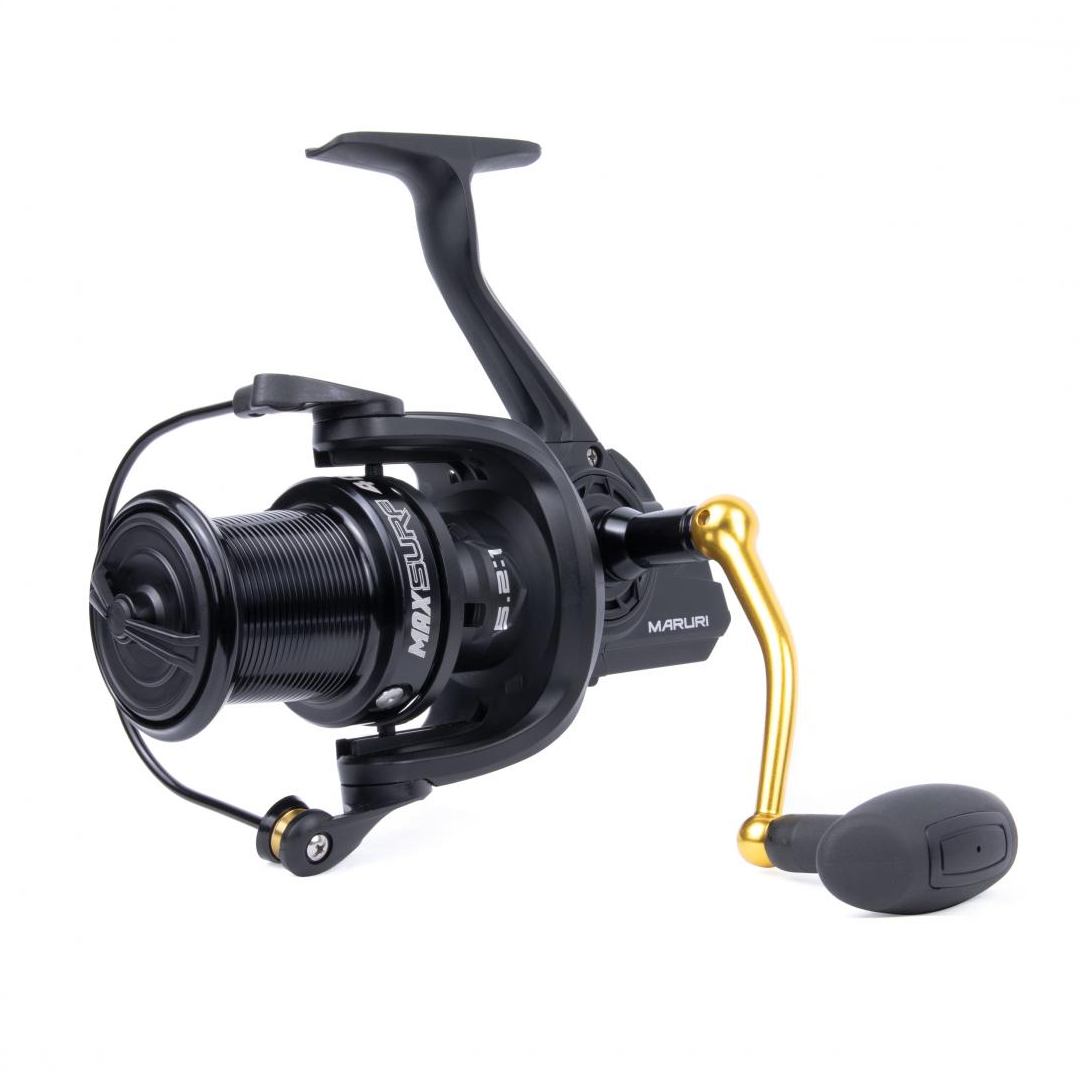MOLINETE DE PESCA PRAIA LONG CAST MARURI MAX SURF 6000 - 8 ROLAMENTOS - DRAG: 20KG