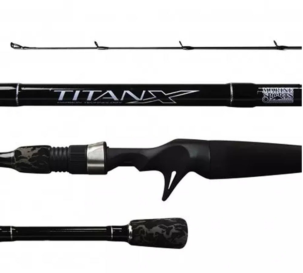 Vara Para Carretilha Marine Sports Titan X Ttx-C562m 8-17lbs 6-22g - 1,68m - 2 Partes