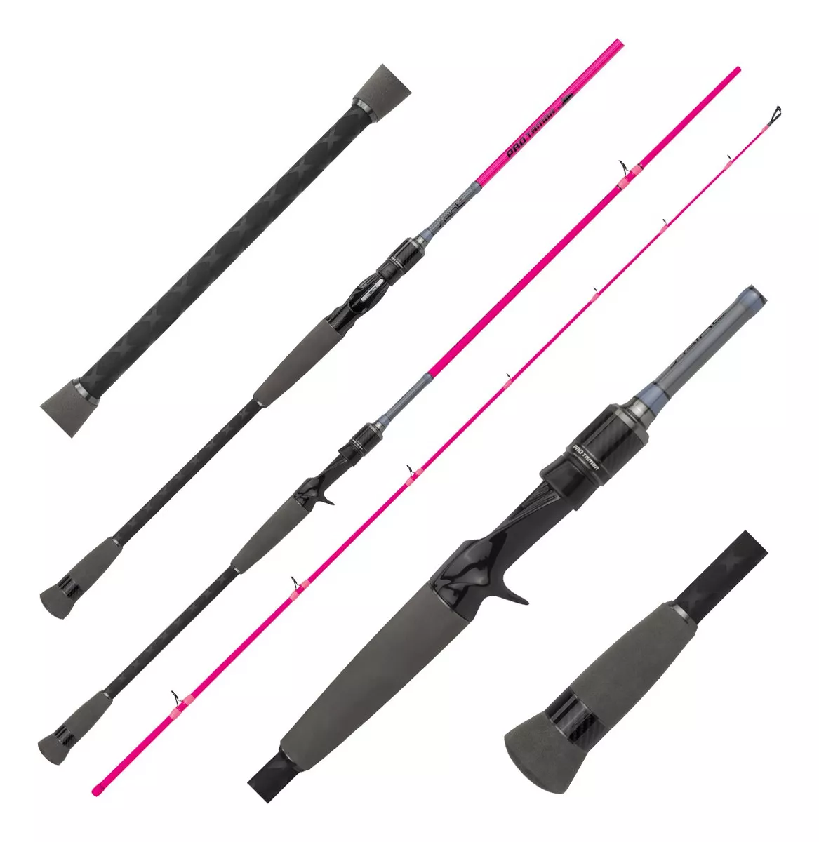 Vara Para Carretilha Saint Pro Tamba Pink Lady Pesqueiro - 25-50 Lbs - 2,70m - 2 Partes