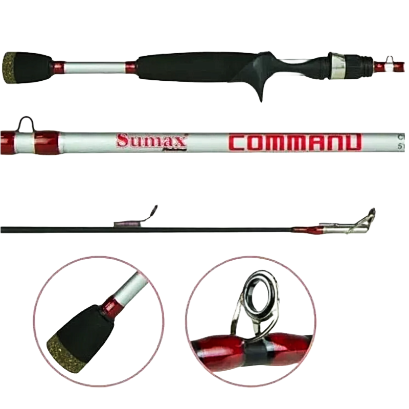 VARA PARA CARRETILHA SUMAX COMMAND 6'0" (1.83M) - 8-20LBS - INTEIRA