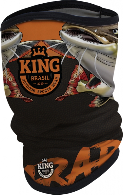 BANDANA (MASCARA, BUFF, TUBE) DE PROTECAO PARA PESCA KING BRASIL - PIRARARA - 10