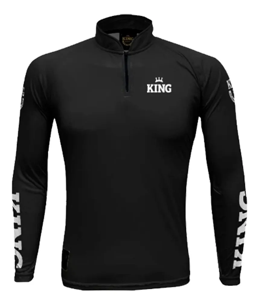 CAMISETA CAMISA DE PESCA KING BRASIL PROTEÇÃO UV-A e UV-B  50+ COR KFF668 - SECAGEM RAPIDA