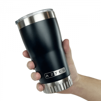 COPO TERMICO COM TAMPA AZETEQ CLIO 520ML INOX PRETO