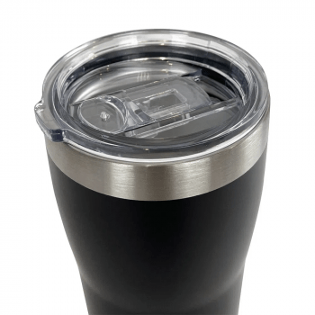 COPO TERMICO COM TAMPA AZETEQ CLIO 520ML INOX PRETO