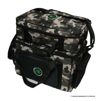 Bolsa De Pesca Apetrecho Camping Gg Mx3 Connection Com Porta Carretilhas - Camuflada Urbano