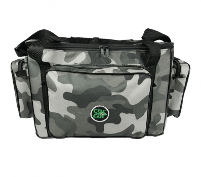 BOLSA DE PESCA CAMPING APETRECHO EBF COMBAT CAMUFLADA URBANO GRANDE - RESITENTE