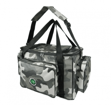 BOLSA DE PESCA CAMPING APETRECHO EBF COMBAT CAMUFLADA URBANO GRANDE - RESITENTE