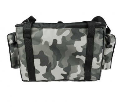 BOLSA DE PESCA CAMPING APETRECHO EBF COMBAT CAMUFLADA URBANO GRANDE - RESITENTE