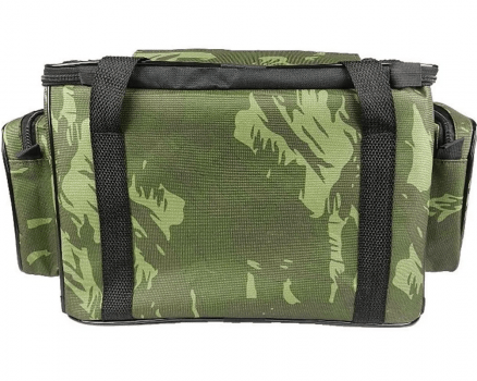 BOLSA DE PESCA CAMPING APETRECHO EBF COMBAT COR CAMUFLADA GRANDE - RESITENTE