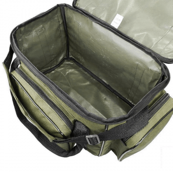 BOLSA DE PESCA CAMPING APETRECHO EBF COMBAT COR VERDE GRANDE - RESISTENTE