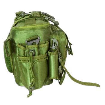 BOLSA DE PESCA PORTA APETRECHOS ISCA ARTIFICIAL CARRETILHAS SUMAX SM-1821 C/ 2 ESTOJOS VERDE