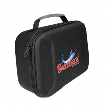 Bolsa De Pesca Porta Carretilha E Molinete Sumax Sm 2001 Rigida C/ 4 Divisorias Moveis