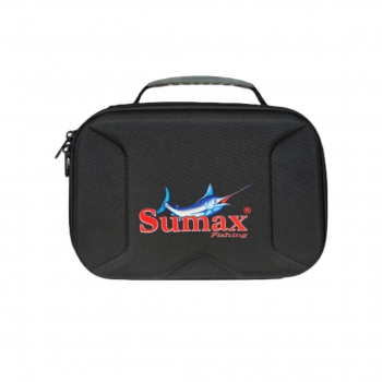 Bolsa De Pesca Porta Carretilha E Molinete Sumax Sm 2001 Rigida C/ 4 Divisorias Moveis