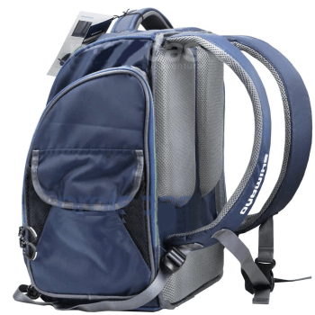 BOLSA MOCHILA DE PESCA SHIMANO BACK PACK XL 25L - C/ 4 ESTOJOS LUGB15 PARA ISCAS - CARRETILHAS - APETRECHOS