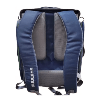 BOLSA MOCHILA DE PESCA SHIMANO BACK PACK XL 25L - C/ 4 ESTOJOS LUGB15 PARA ISCAS - CARRETILHAS - APETRECHOS