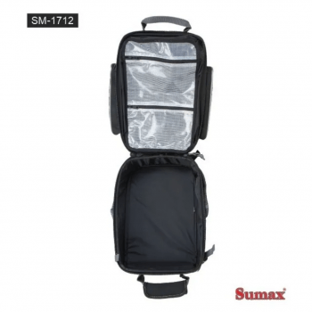 Bolsa Mochila de Pesca Sumax Sm-1712 Para Iscas - Carretilhas E Apetrechos - C/ Capa De Chuva