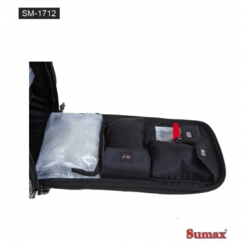 Bolsa Mochila de Pesca Sumax Sm-1712 Para Iscas - Carretilhas E Apetrechos - C/ Capa De Chuva