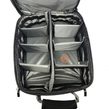 BOLSA MOCHILA PESCA SUMAX SM-1203 CINZA C/3 ESTOJOS PARA ISCAS - CARRETILHAS - APETRECHOS