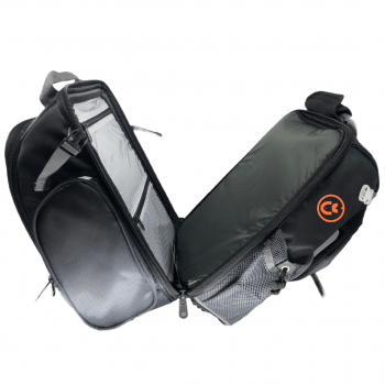 BOLSA MOCHILA PESCA SUMAX SM-1203 N2 PRETA C/3 ESTOJOS PARA ISCAS - CARRETILHAS - APETRECHOS