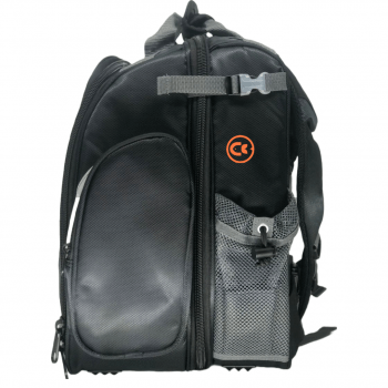 BOLSA MOCHILA PESCA SUMAX SM-1203 PRETA C/3 ESTOJOS PARA ISCAS - CARRETILHAS - APETRECHOS