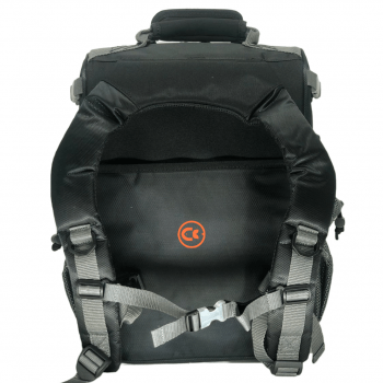 BOLSA MOCHILA PESCA SUMAX SM-1203 PRETA C/3 ESTOJOS PARA ISCAS - CARRETILHAS - APETRECHOS