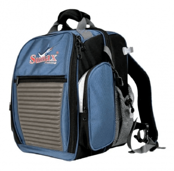 BOLSA MOCHILA SUMAX SM-1203 AZUL C/3 ESTOJOS PARA ISCAS - CARRETILHAS - APETRECHOS