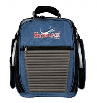 BOLSA MOCHILA SUMAX SM-1203 AZUL C/3 ESTOJOS PARA ISCAS - CARRETILHAS - APETRECHOS