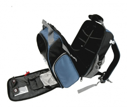 BOLSA MOCHILA SUMAX SM-1203 AZUL C/3 ESTOJOS PARA ISCAS - CARRETILHAS - APETRECHOS