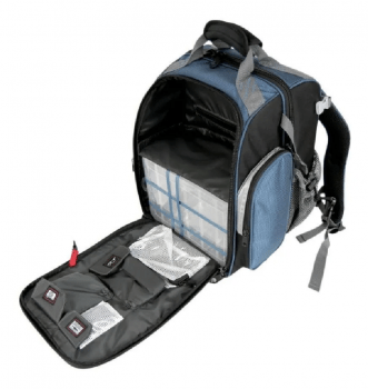 BOLSA MOCHILA SUMAX SM-1203 AZUL C/3 ESTOJOS PARA ISCAS - CARRETILHAS - APETRECHOS