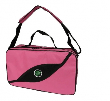 BOLSA PESCA PORTA CARRETILHAS OU MOLINETE EBF - 6 ESPAÇOS AJUSTAVEIS ROSA